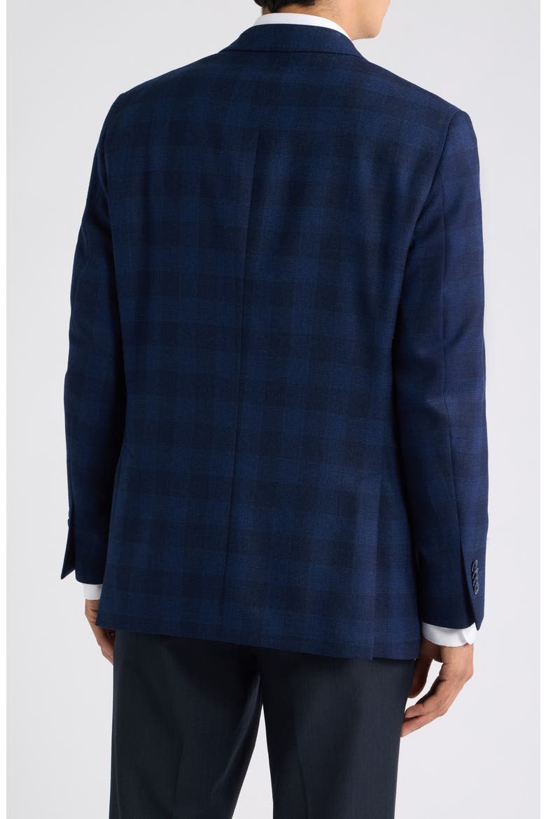 Flynn Classic Fit Blue Windowpane Check Wool Sport Coat, Alternate, color, BLUE