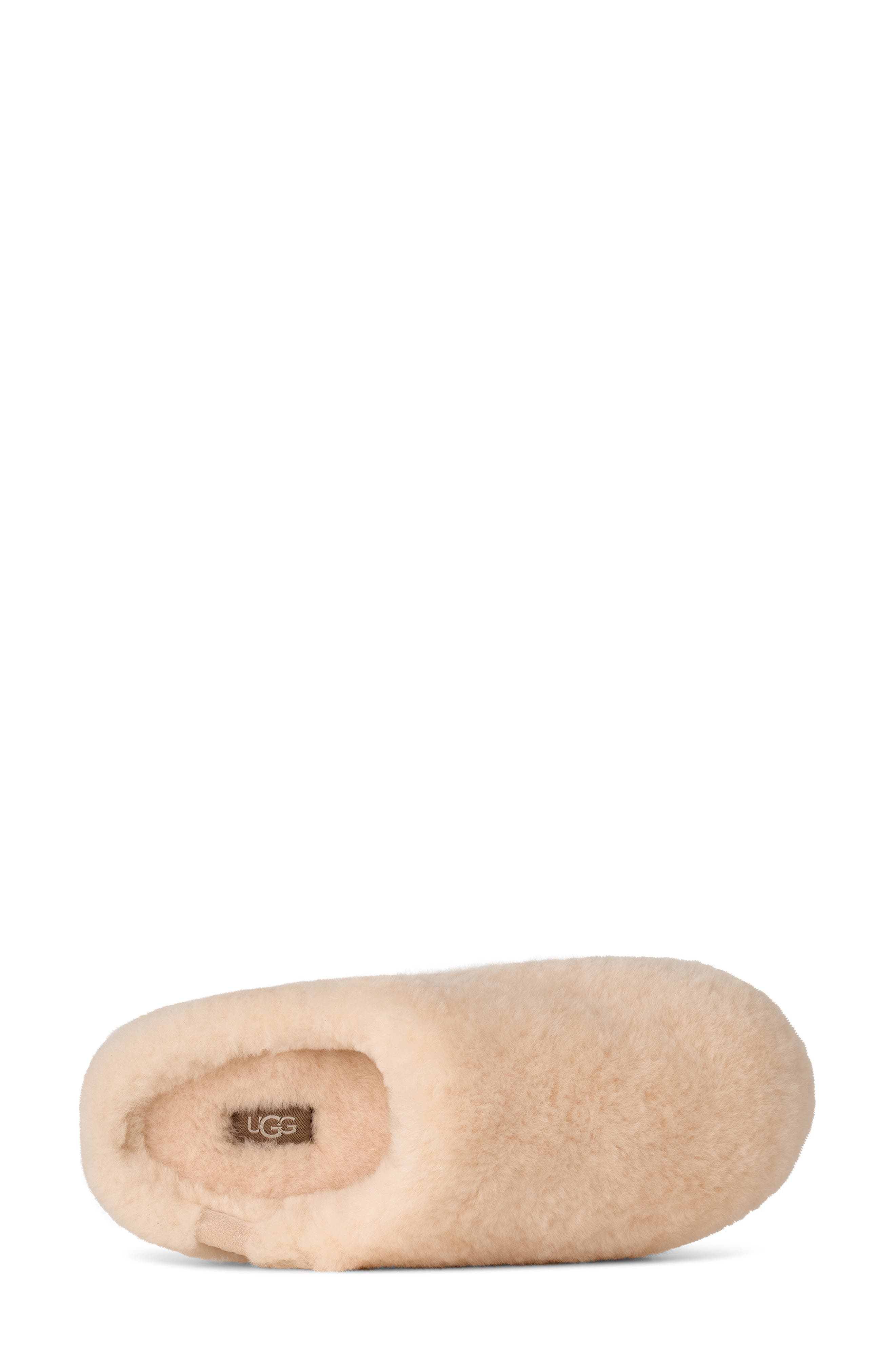 Elea Fluffed Genuine Shearling Slip-On, Alternate, color, NATURAL