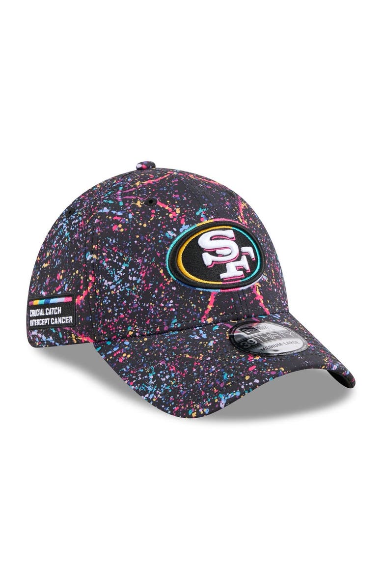 Men's New Era  Black San Francisco 49ers 2025 NFL Crucial Catch 39THIRTY Flex Hat, Main, color, Black