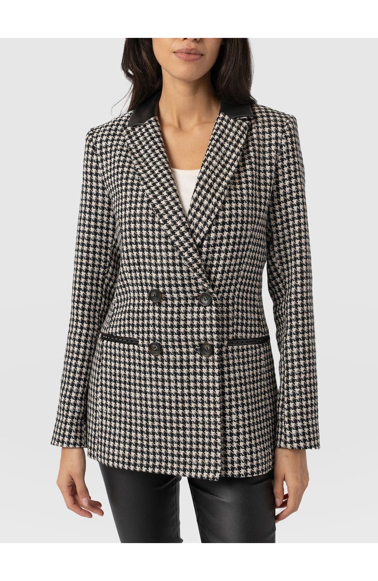 Saint + Sofia Cambridge Blazer, Alternate, color, Houndstooth