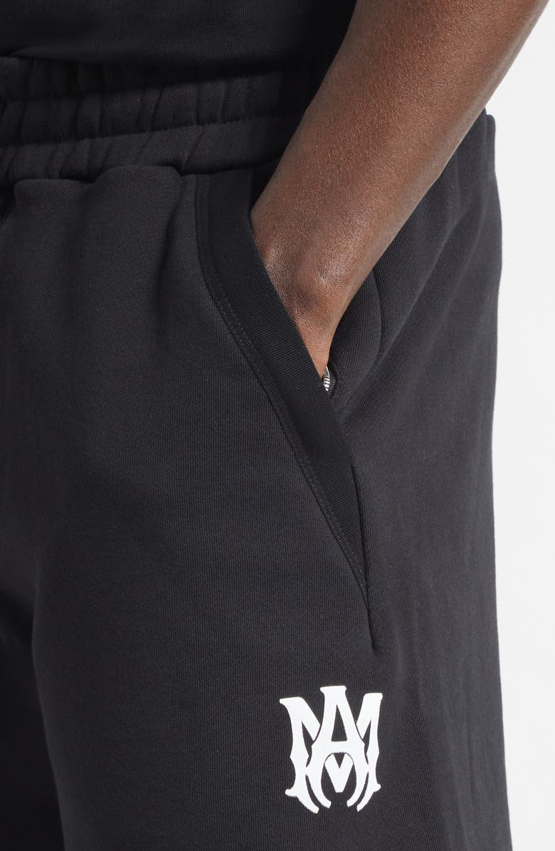 AMIRI Core Logo Embroidered Sweat Shorts, Alternate, color, Black