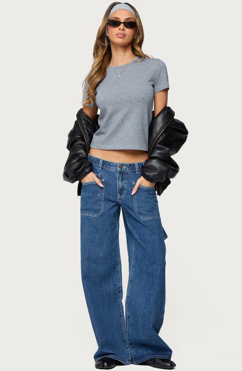 EDIKTED Connie Carpenter Jeans, Alternate, color, 