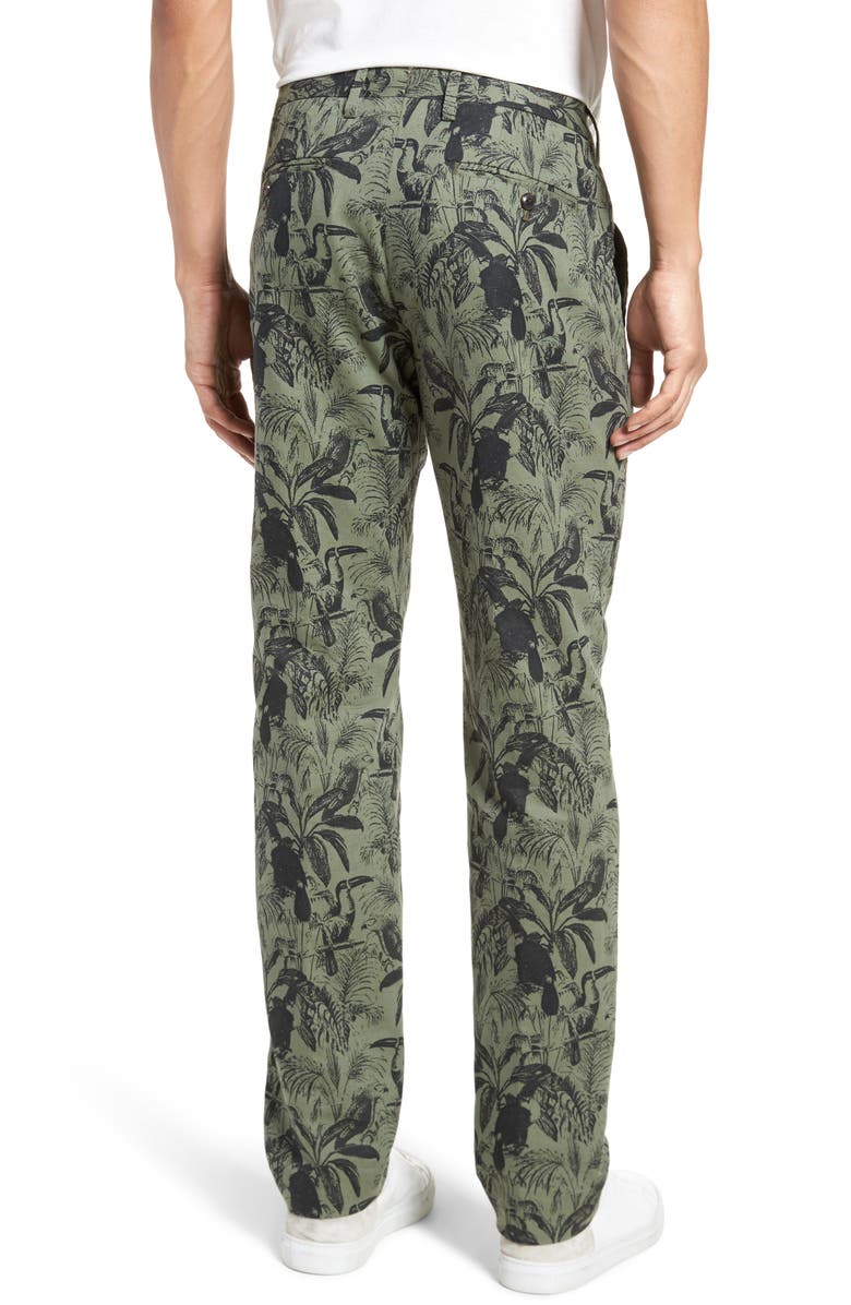 Bonobos Foundation Print Slim Fit Trousers, Alternate, color, 
