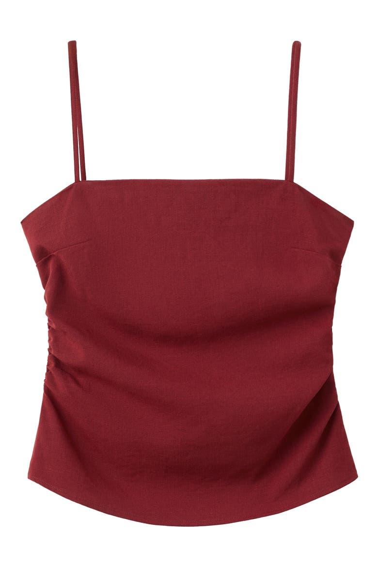 Square Neck Strappy Top, Alternate, color, RED