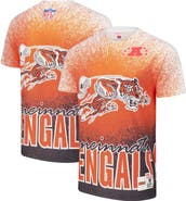 Mitchell & Ness Men's Mitchell & Ness White Cincinnati Bengals Team Burst Vintage Logo T-Shirt