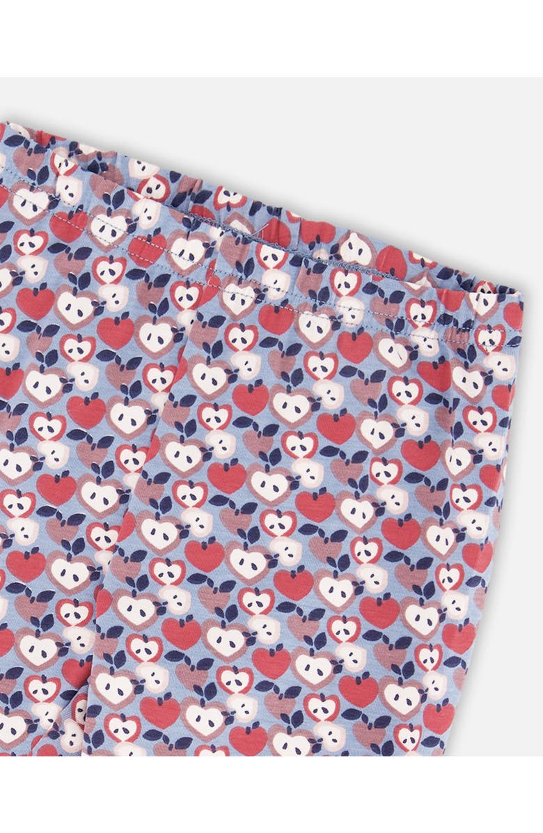 Deux par Deux Organic Cotton Leggings Apple, Alternate, color, 