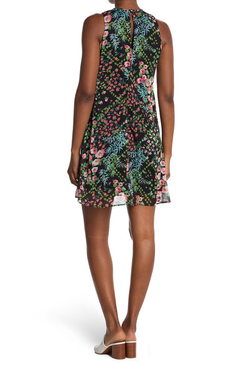 Tommy Hilfiger French Trellis Chiffon Trapeze Dress, Alternate, color, 