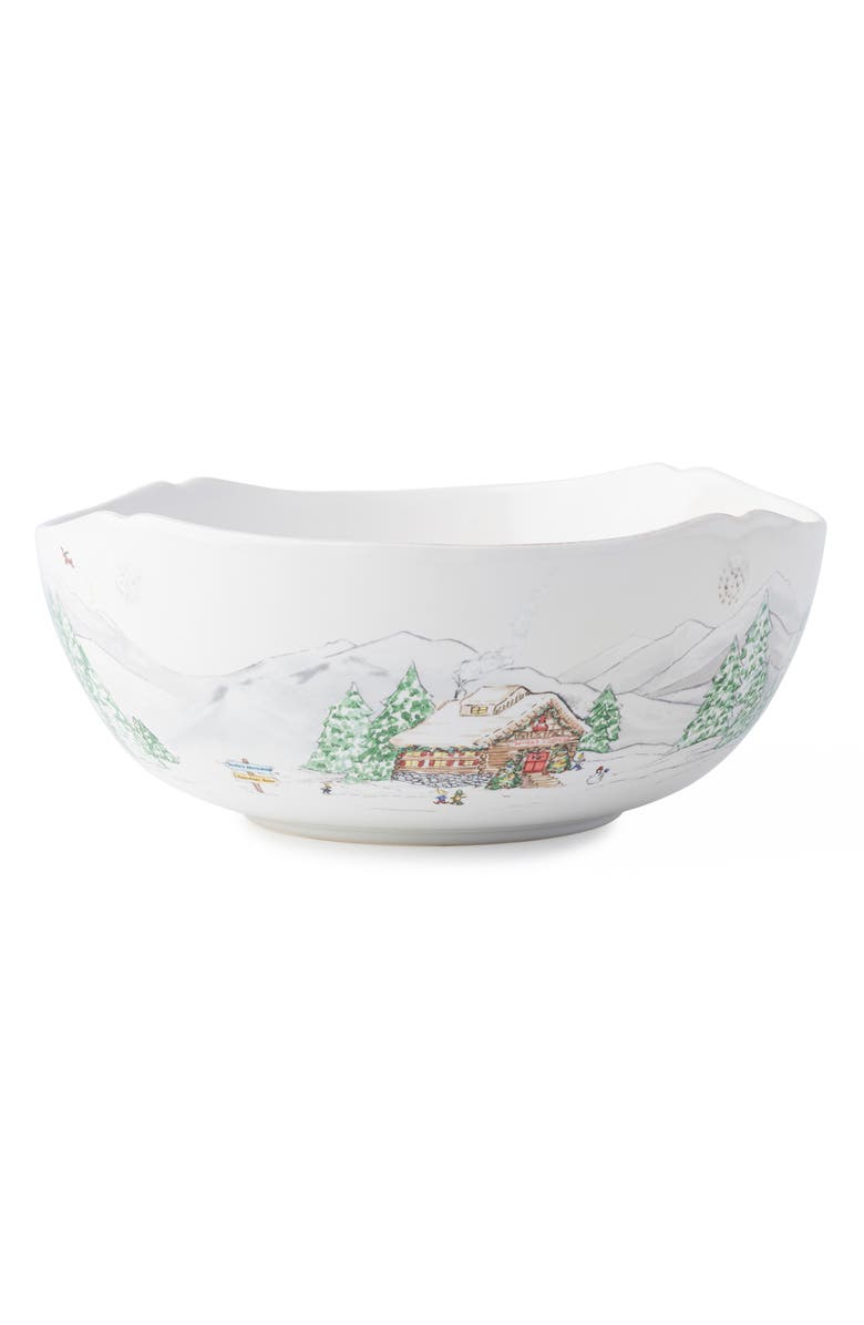 Juliska Berry & Thread North Pole 10-Inch Serving Bowl, Alternate, color, White Multi