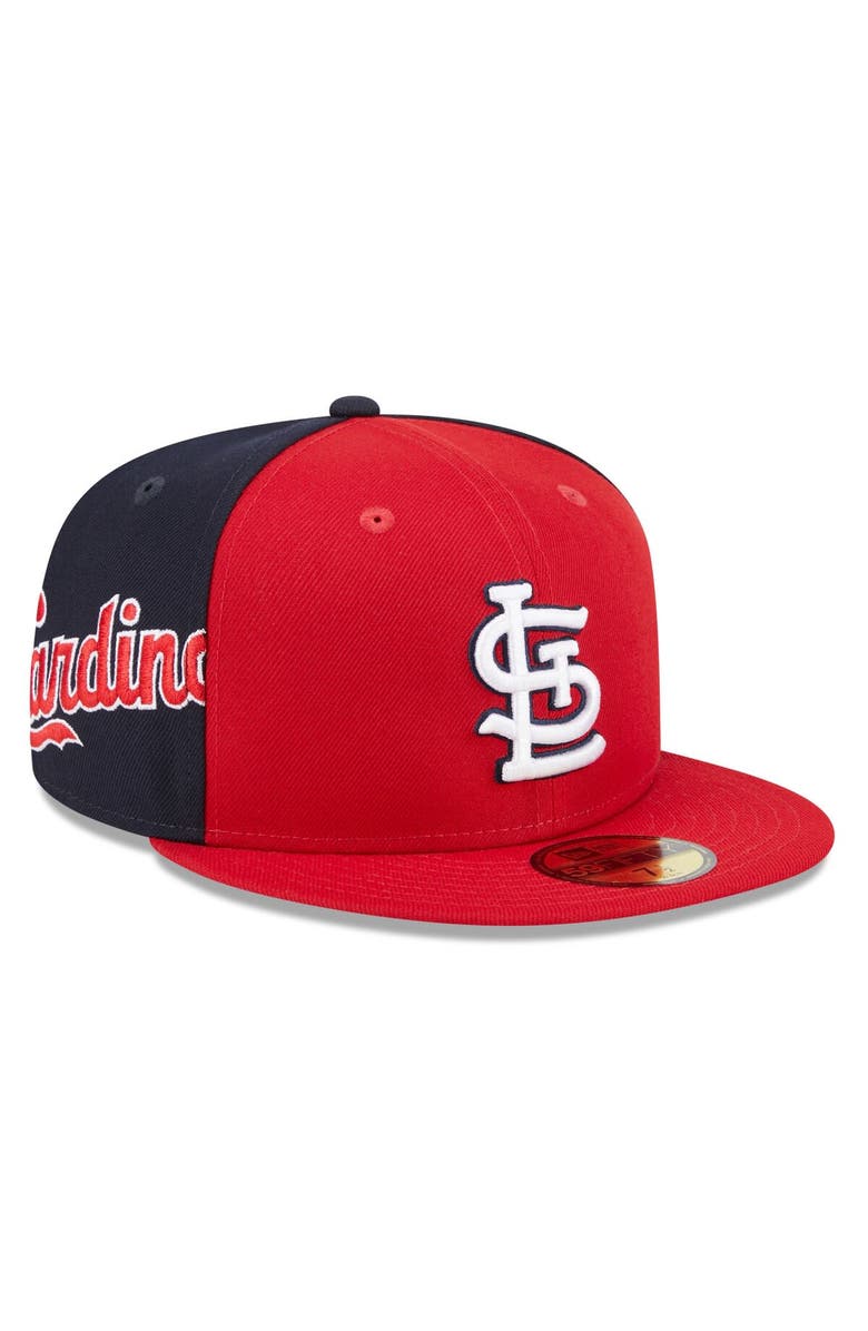 New Era Men's New Era Red/Navy St. Louis Cardinals Gameday Sideswipe 59FIFTY Fitted Hat, Main, color, 