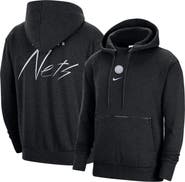 Nike Men's Nike Heather Black Brooklyn Nets Courtside Versus Flight Pullover Hoodie