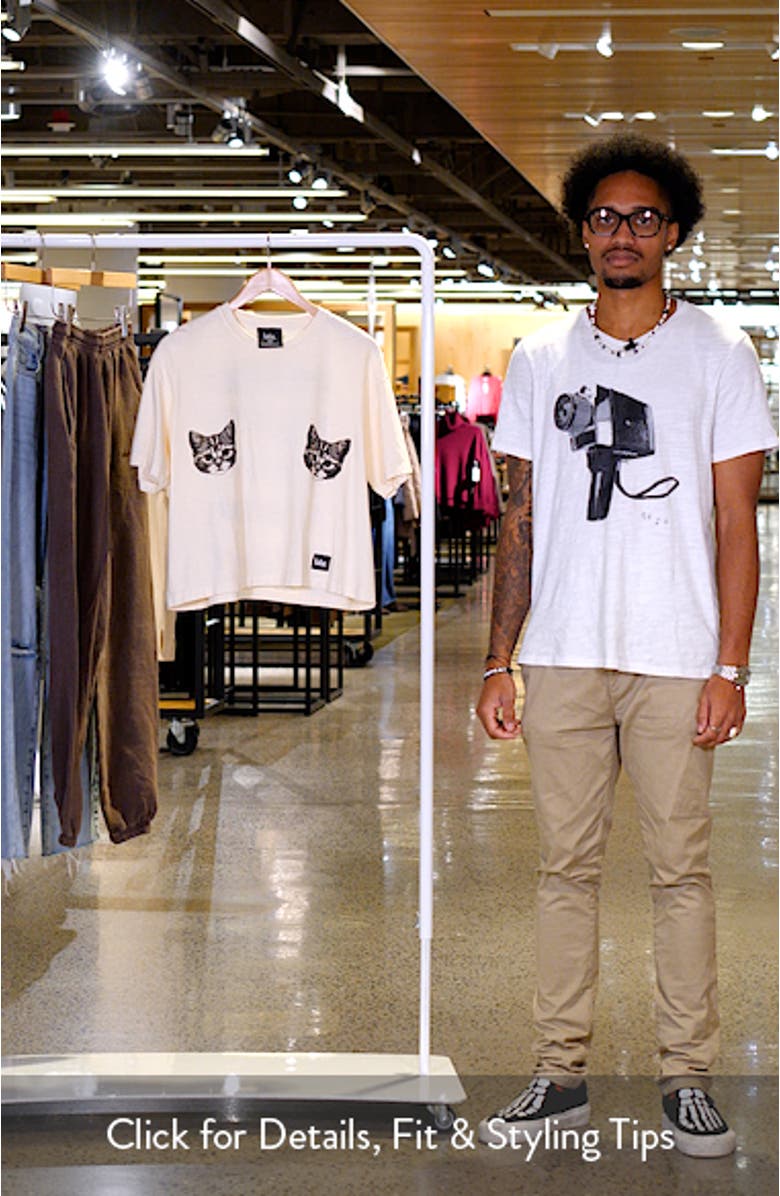 Kitties Cotton Graphic T-Shirt, sales video thumbnail