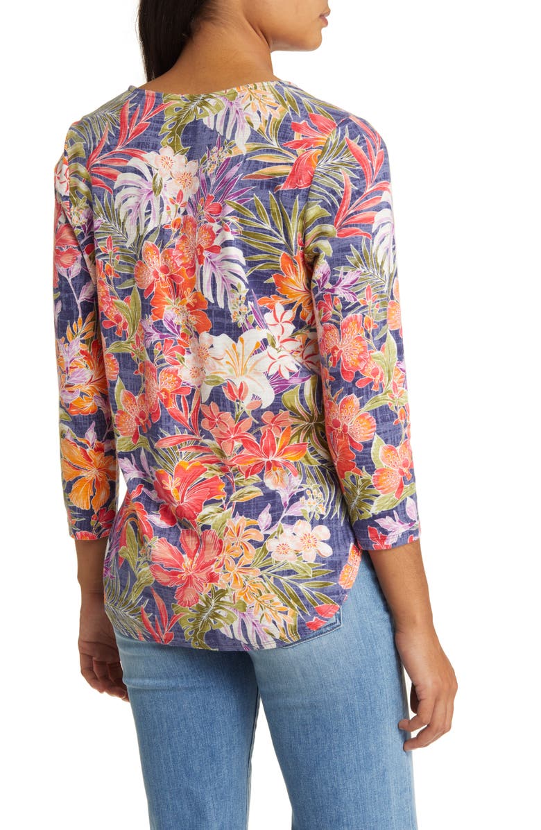 Tommy Bahama Ashby Isles Hidden Bliss Floral Cotton Top, Alternate, color, 