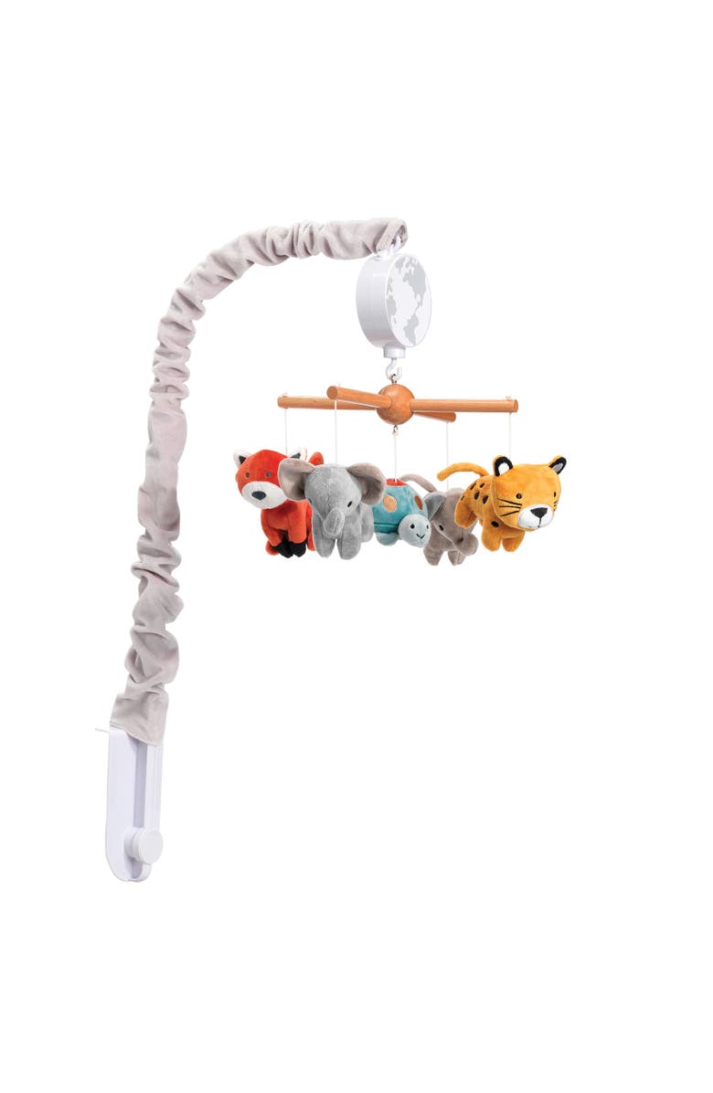 Lambs & Ivy Wild Life Musical Baby Nursery Crib Mobile - Protect the Animals, Alternate, color, Multicolor