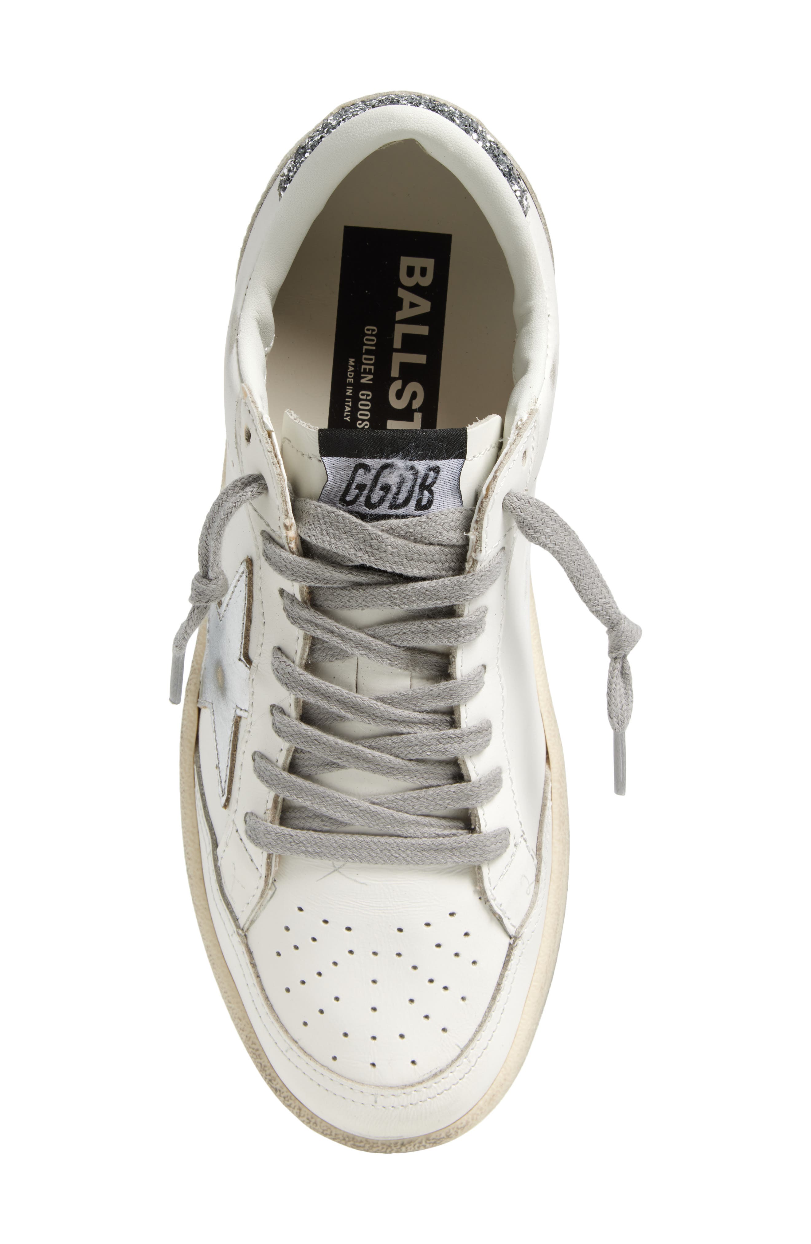Golden Goose Ball Star 2 Low Top Sneaker, Alternate, color, White/ Silver