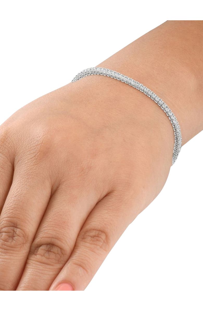 Bliss Diamond 2ct Lab Grown Diamond Tennis Bracelet 14K Gold 7", Alternate, color, 14K White Gold