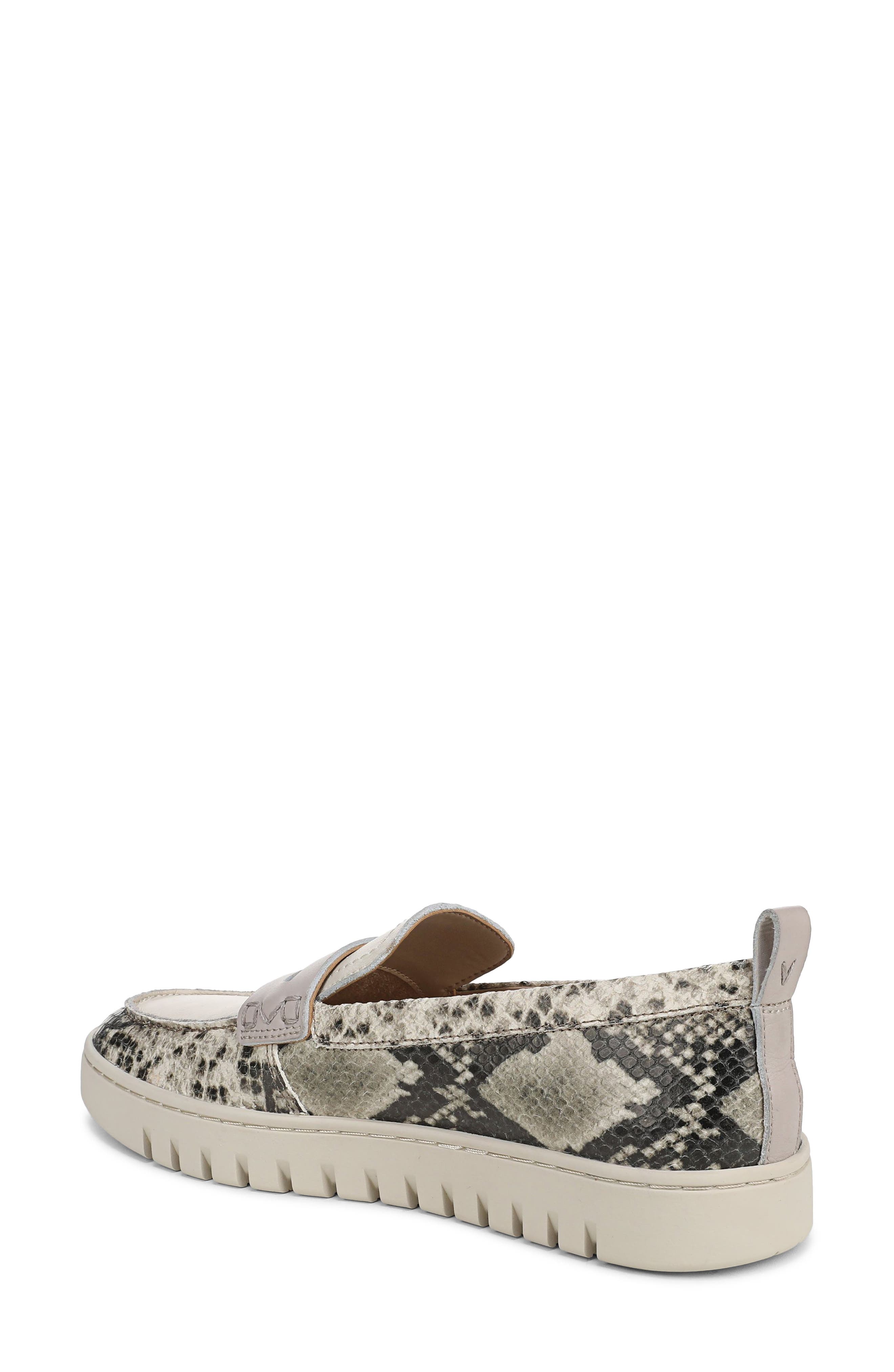 Vionic Uptown Hybrid Penny Loafer, Alternate, color, Cream Snake