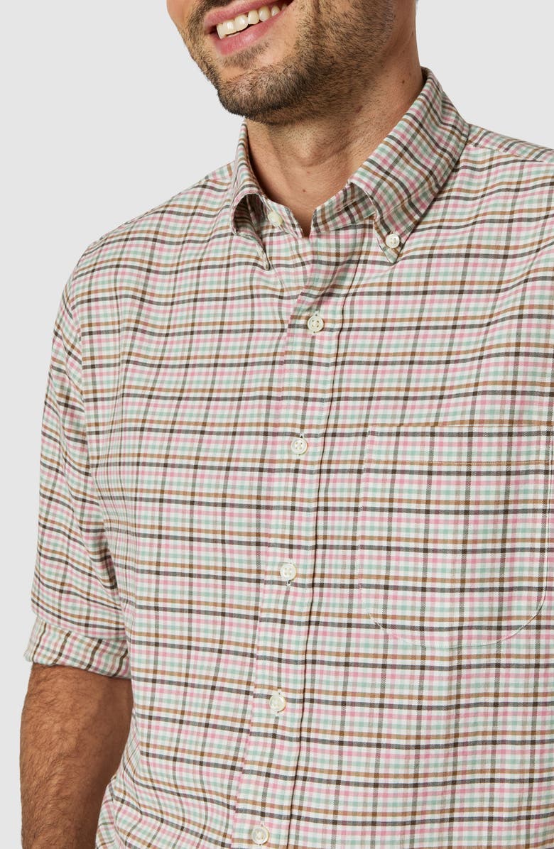 Sid Mashburn Gingham Button-Down Shirt, Alternate, color,