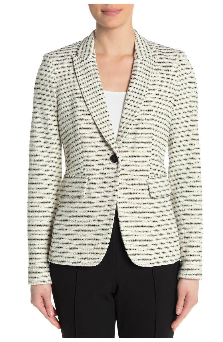 Veronica Beard Cutaway Tweed Dickey Jacket, Alternate, color, 
