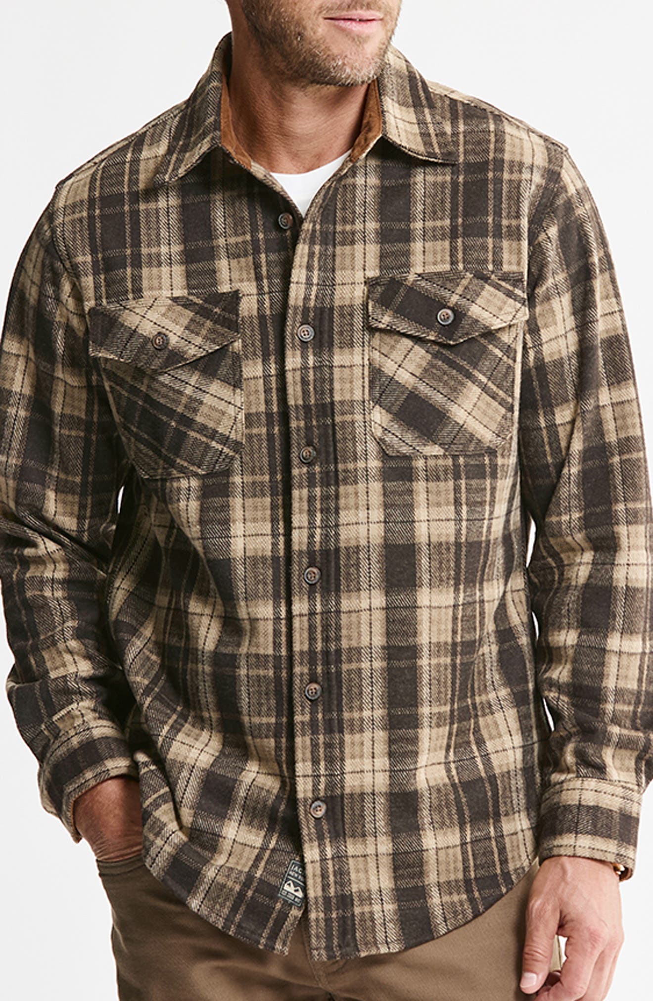 Plaid Knit Flannel Shirt