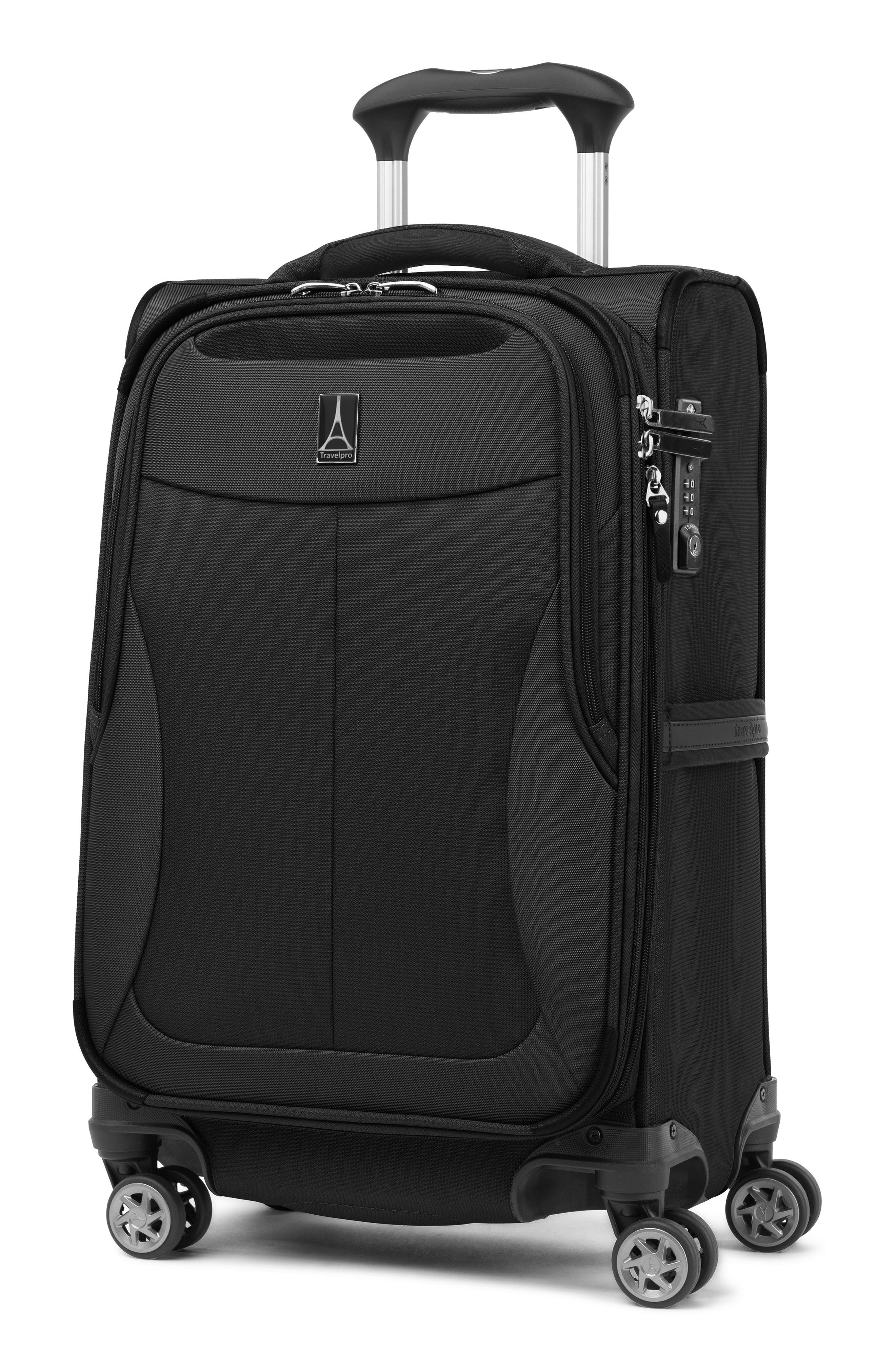 TRAVELPRO WAB6 20.5-Inch Expandable Carry-On Softside Luggage, Alternate, color, Black