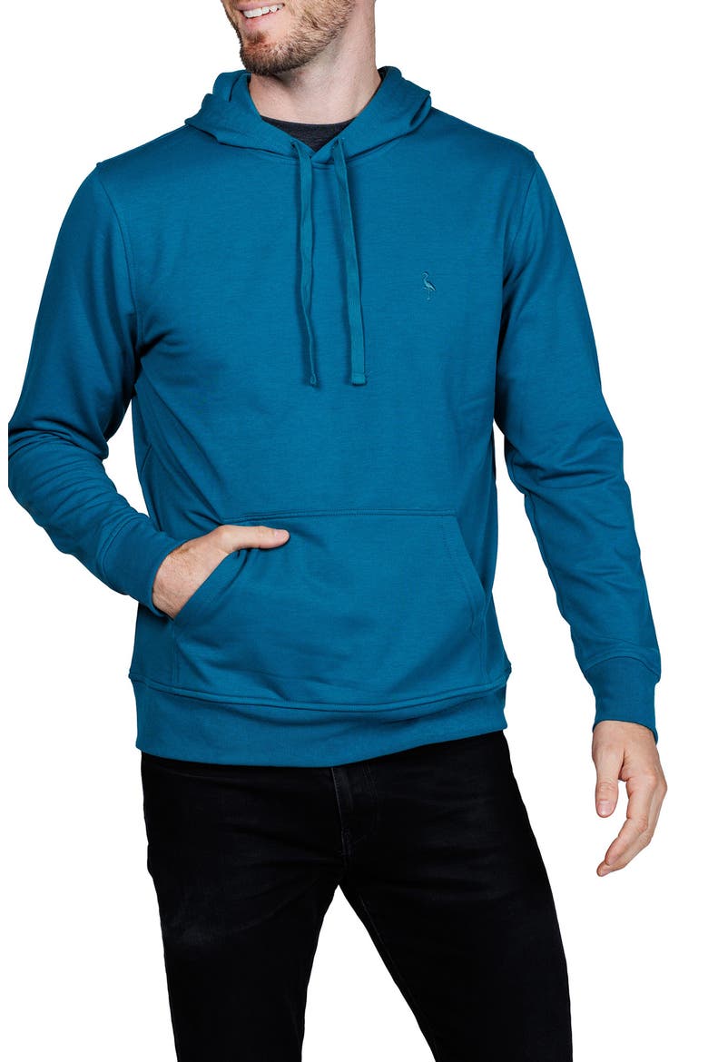 Fleece Hoodie, Alternate, color, TEAL