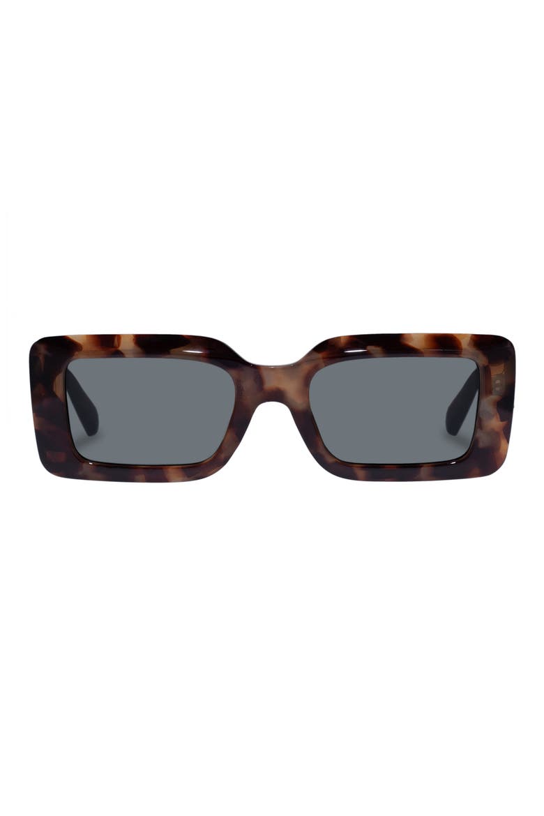 Parallax 50mm Rectangular Sunglasses, Main, color, DARK TORT