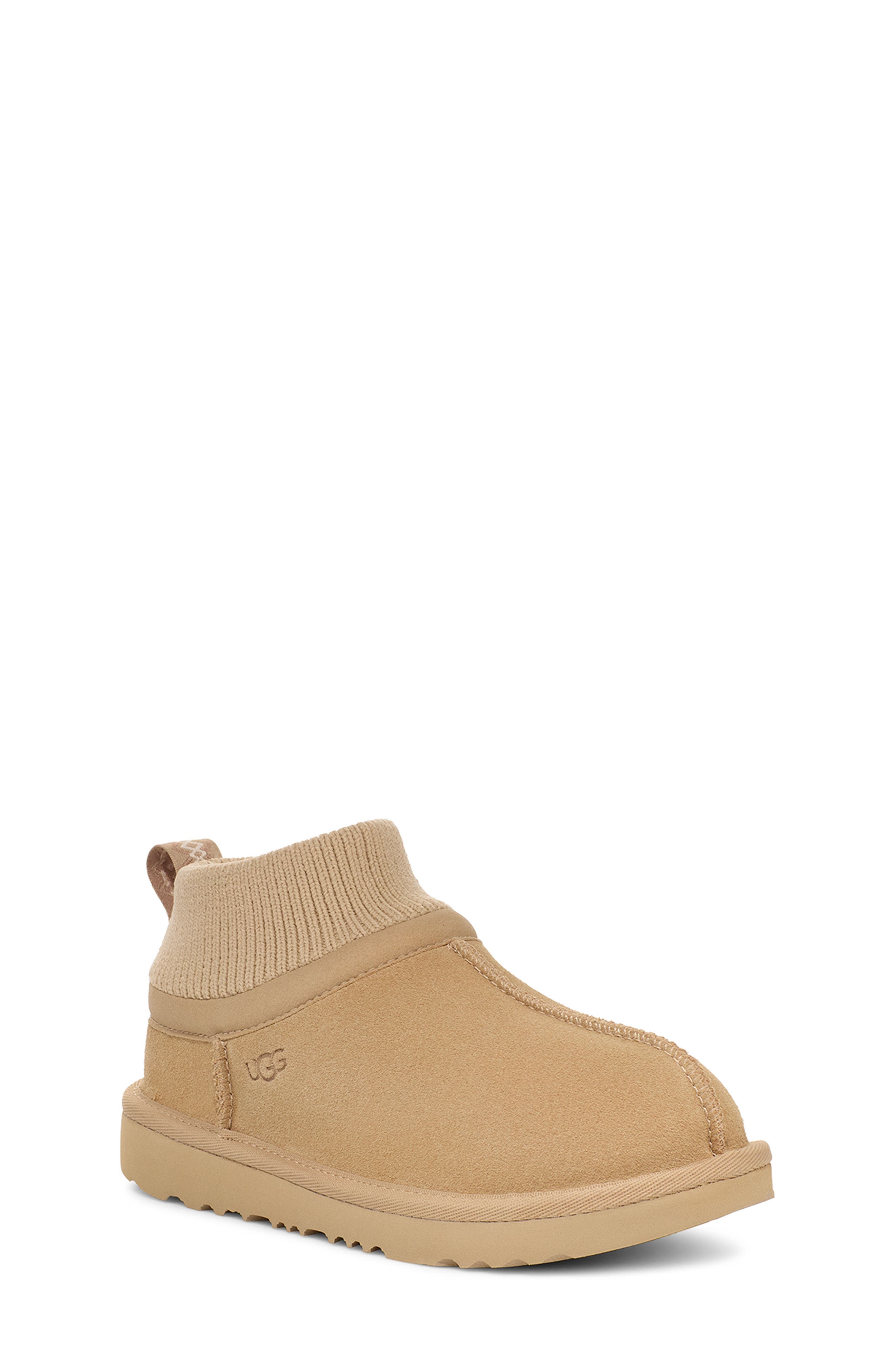 UGG<sup>®</sup> KIds' Classic Ultra Stretch Mini Boot, Main, color, Mustard Seed