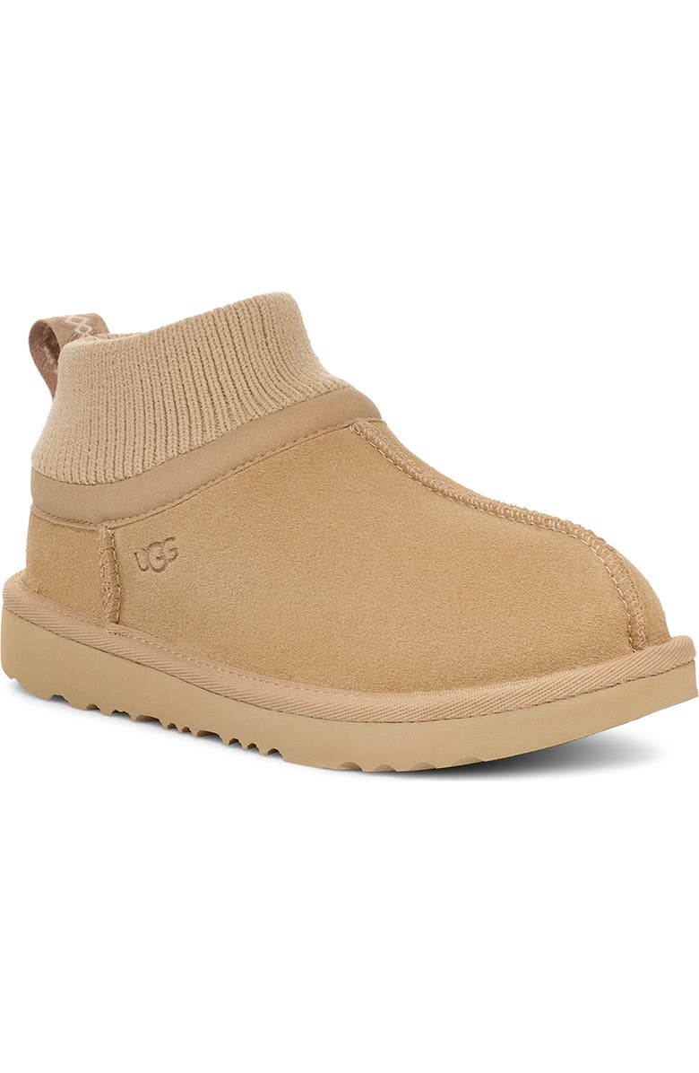 UGG<sup>®</sup> KIds' Classic Ultra Stretch Mini Boot, Main, color, Mustard Seed