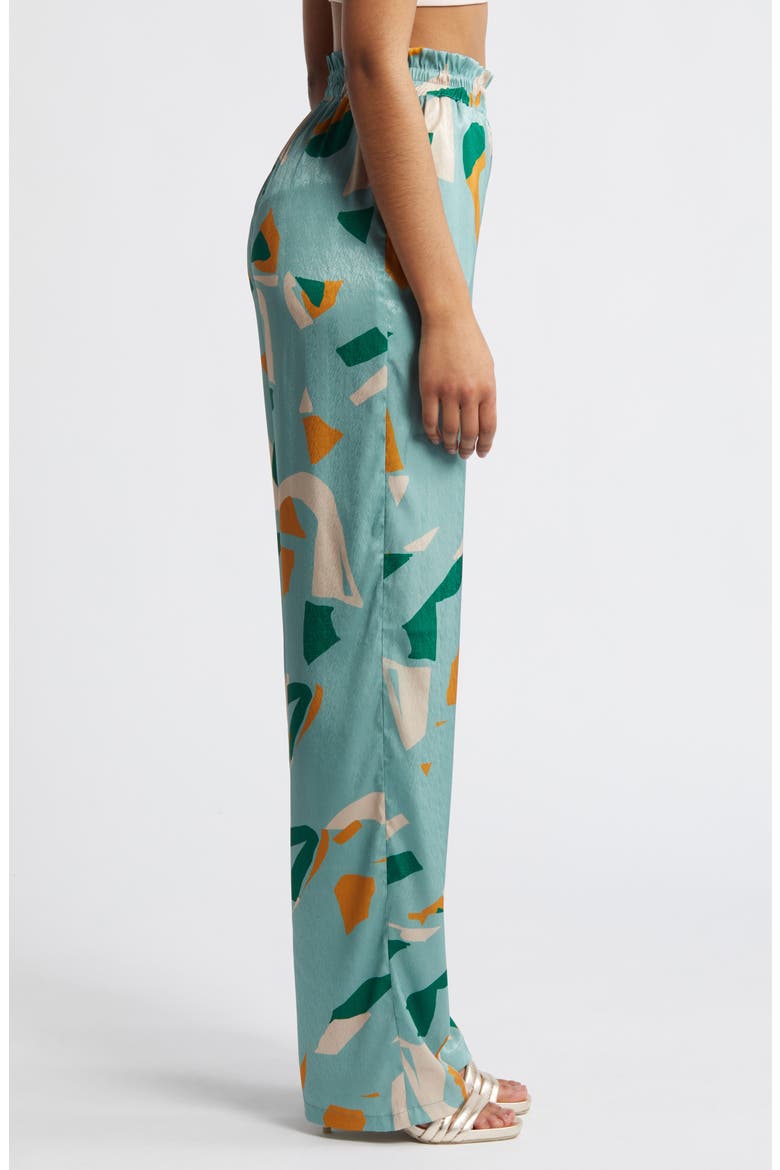 Leer Saly Palazzo Pants, Alternate, color, GREEN