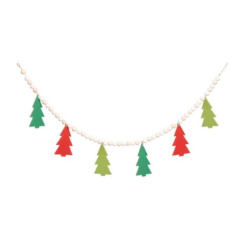 Multicolored Christmas Beaded Bright Tree Decor