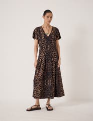 Hush Bronte Pleated Air Flow Midi Dress