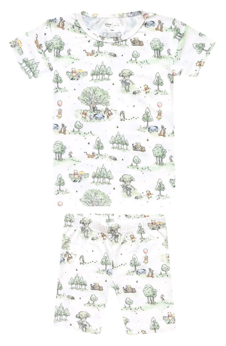 Copper Pearl Hundred Acre Woods Fitted Two-Piece Short Pajamas, Main, color, Hundred Acre Wood