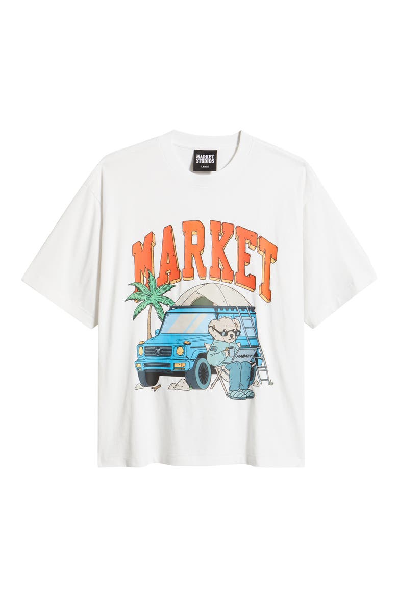 Car Camp Graphic T-Shirt, Alternate, color, WHITE