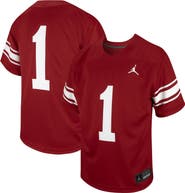 Jordan Brand Youth Jordan Brand #1 Crimson Oklahoma Sooners Untouchable Replica Game Jersey