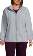 Lands' End Plus Size Cozy High Pile Full Zip Fleece Jacket
