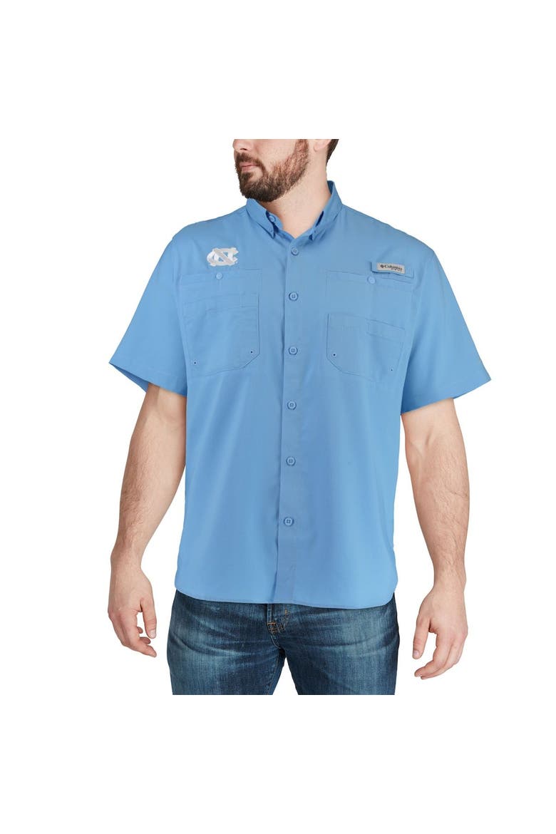 Men's Columbia Carolina Blue North Carolina Tar Heels PFG Tamiami Shirt, Alternate, color, Light Blue