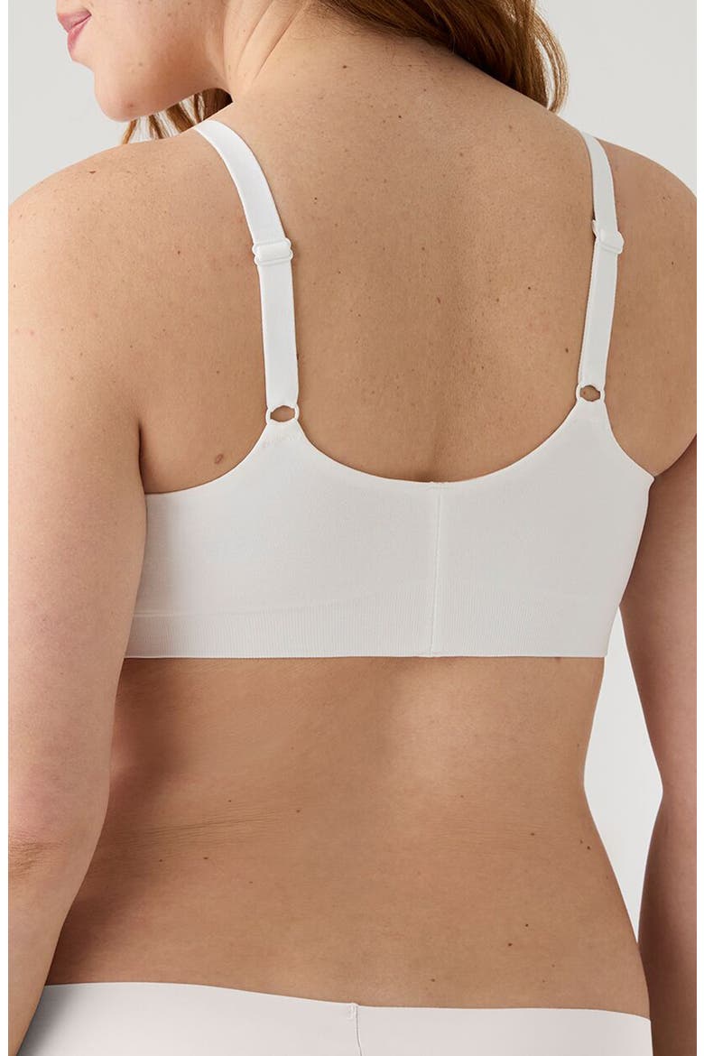 Soft Form V-Neck Adjustable Strap Bralette, Alternate, color, WHITE