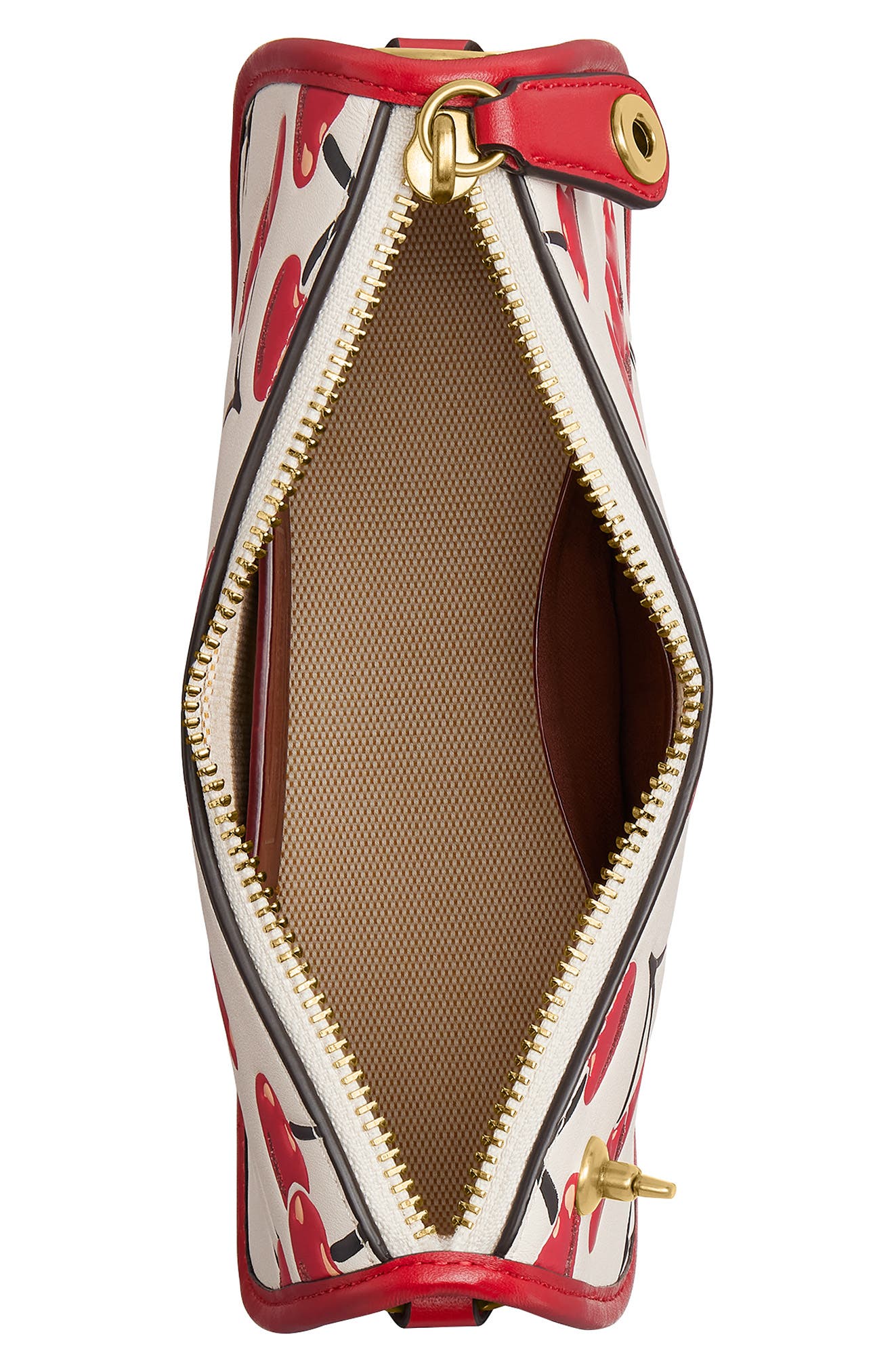 COACH The Originals Cherry Leather Shoulder Bag, Alternate, color, 