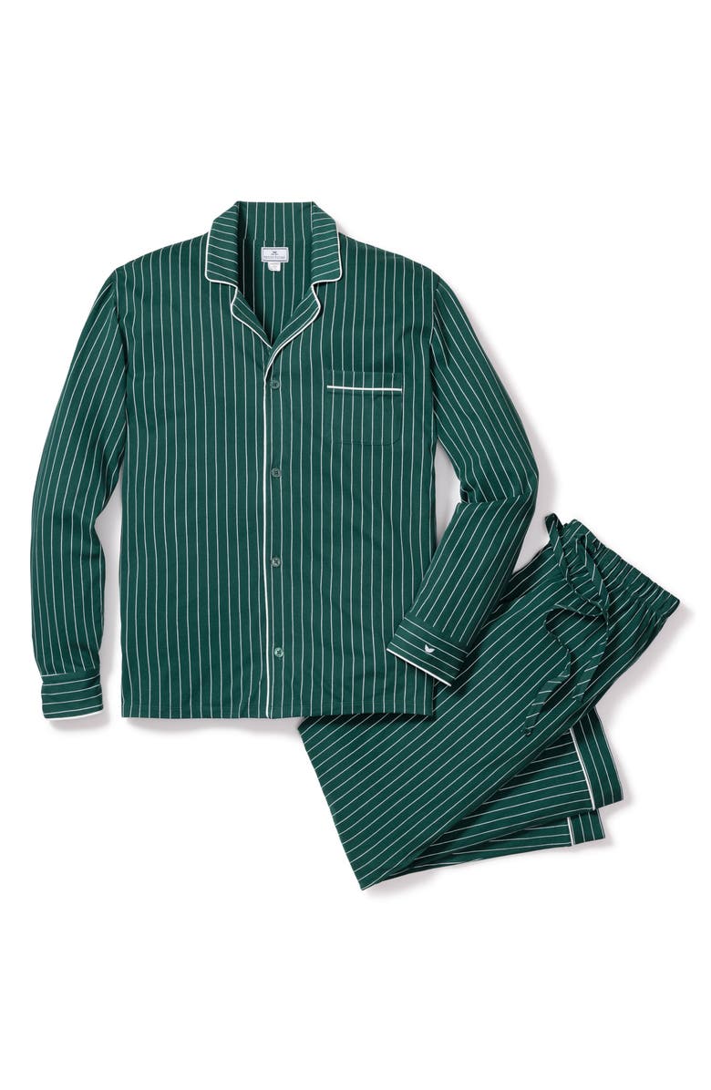 Petite Plume Luxe Stripe Pima Cotton Pajamas, Alternate, color, 