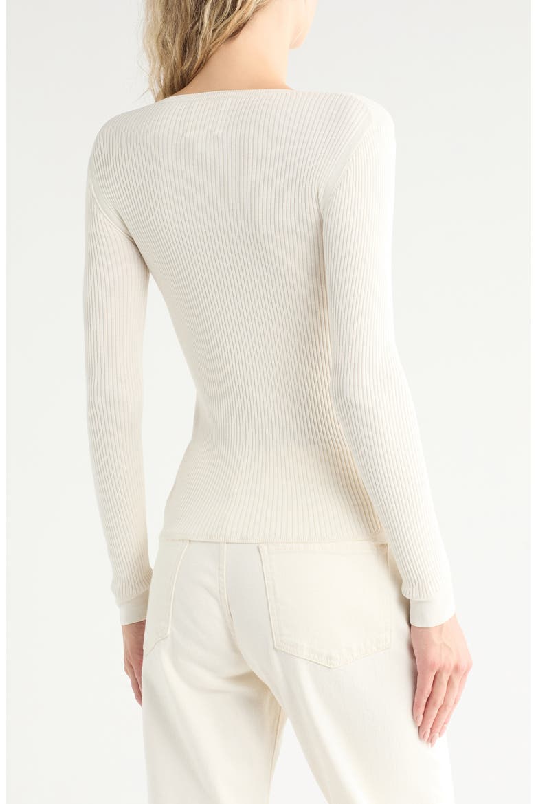 Second Skin Wool Sweater, Alternate, color, IVORY