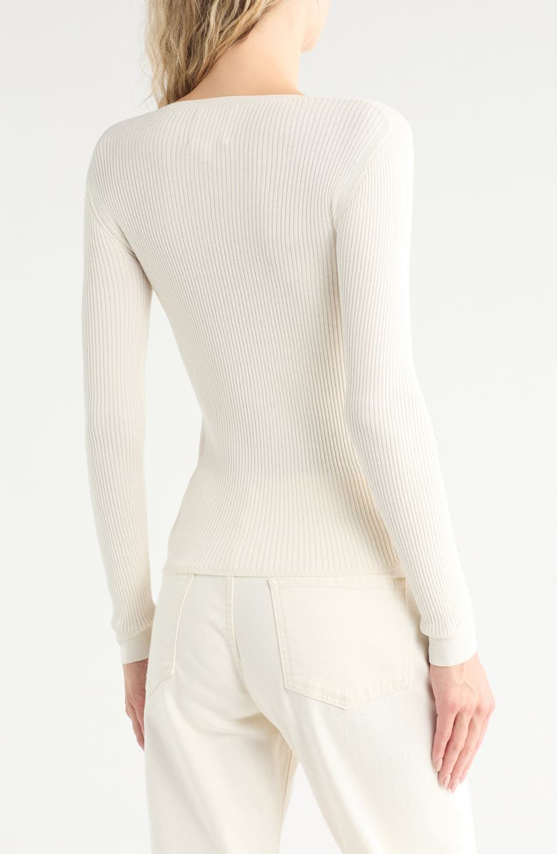 TWP Second Skin Wool Sweater, Alternate, color, Ivory
