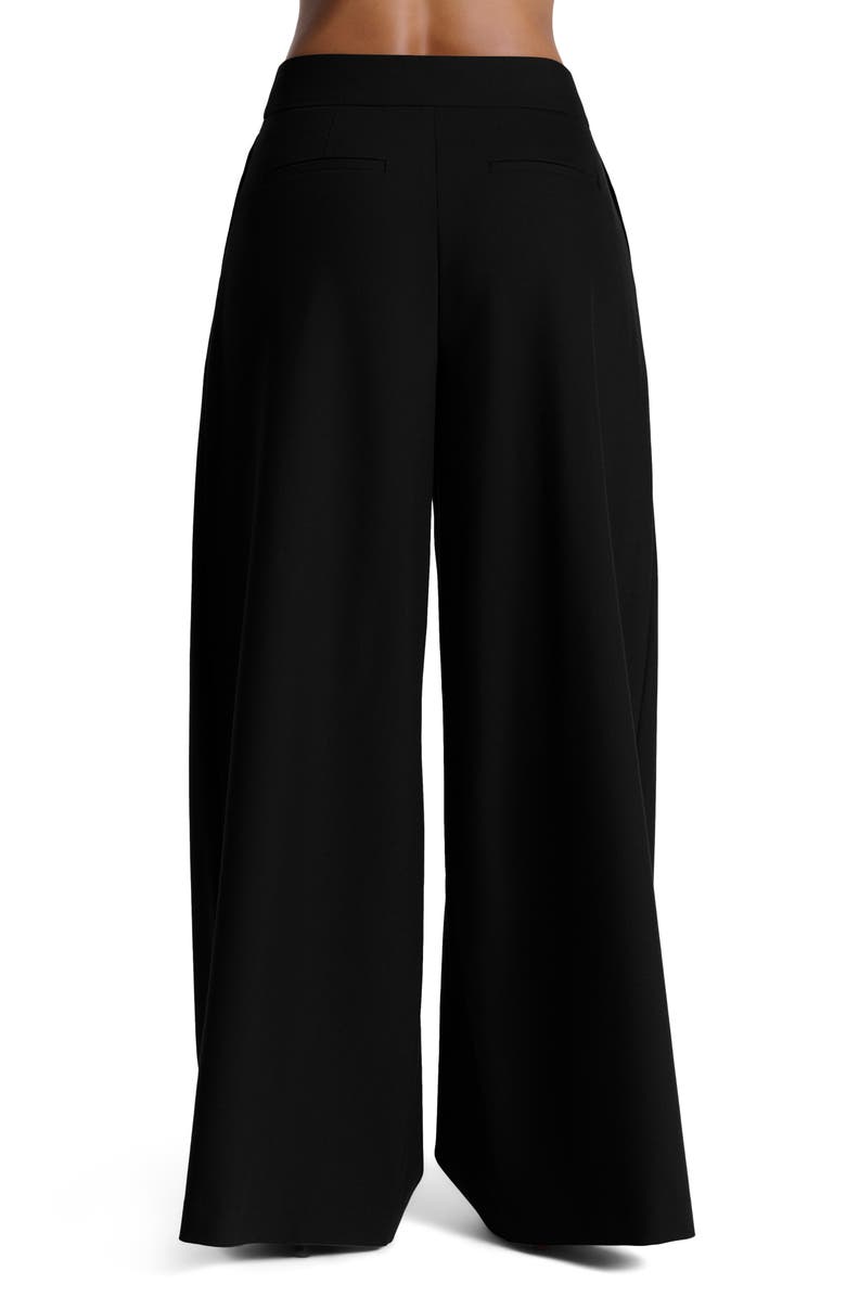 Naked Wardrobe Suiting Oversize Wide Leg Pants, Alternate, color, Black