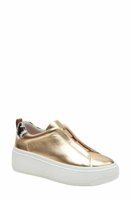 Linea Paolo Golde Platform Sneaker