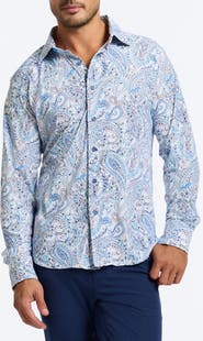 Robert Graham Muir Classic Fit Paisley Knit Button-Up Shirt