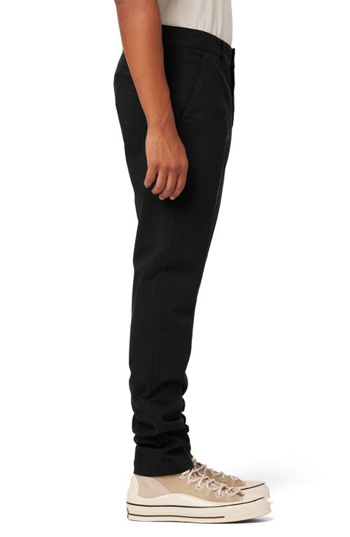 Hudson Jeans Classic Slim Straight Leg Stretch Chinos In Black