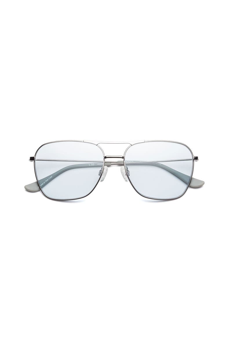 Hooper | Reading Glasses, Main, color, Polished Gunmental Blue