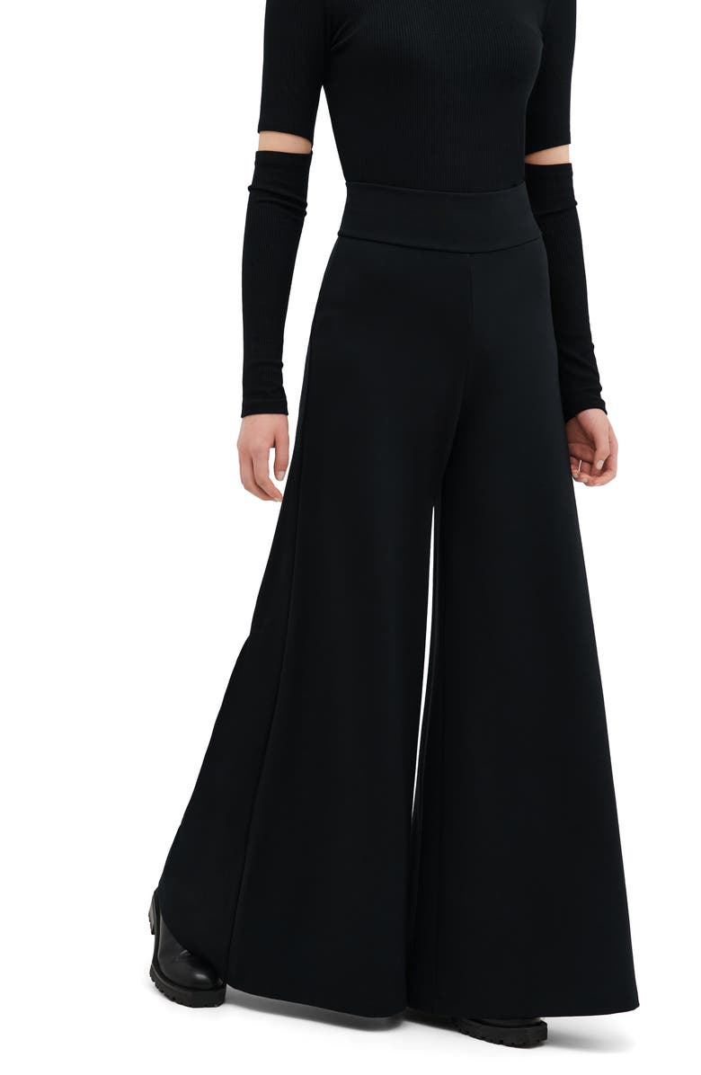 Two Lines by Marcella Barcelona Palazzo Pants, Alternate, color, Black