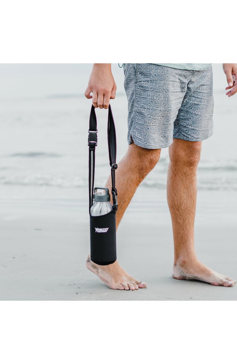 Healthy Human Water Bottle Take Me With U Sling, Alternate, color, Black