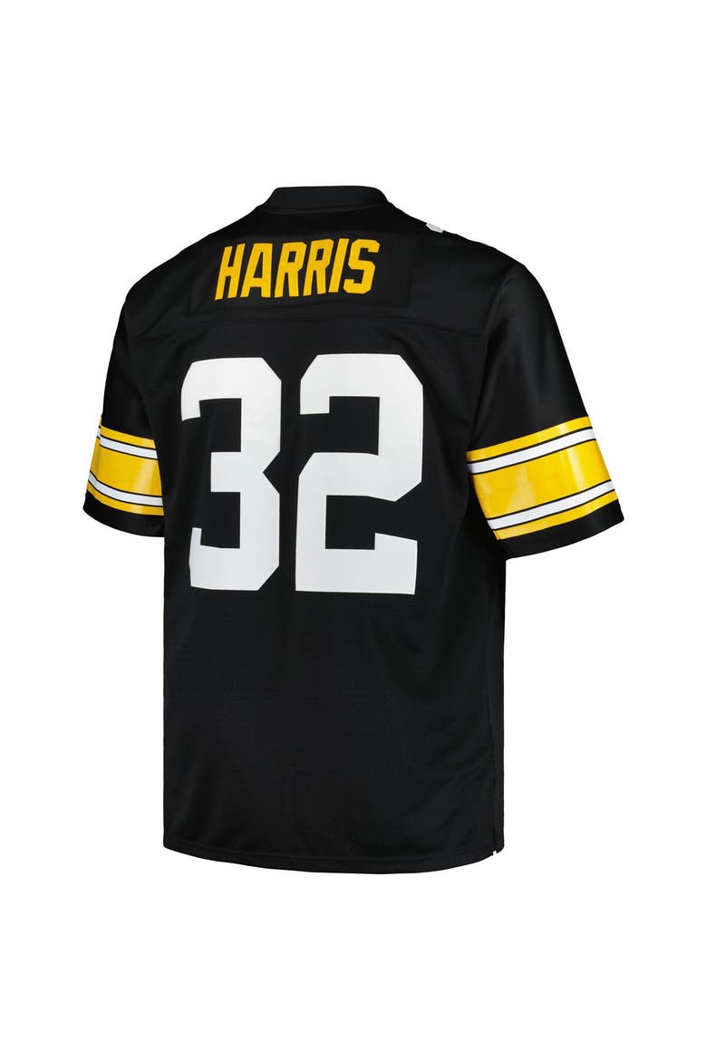 Men's Mitchell & Ness Franco Harris Black Pittsburgh Steelers Big & Tall 1976 Legacy Retired Player Jersey, Alternate, color, Black