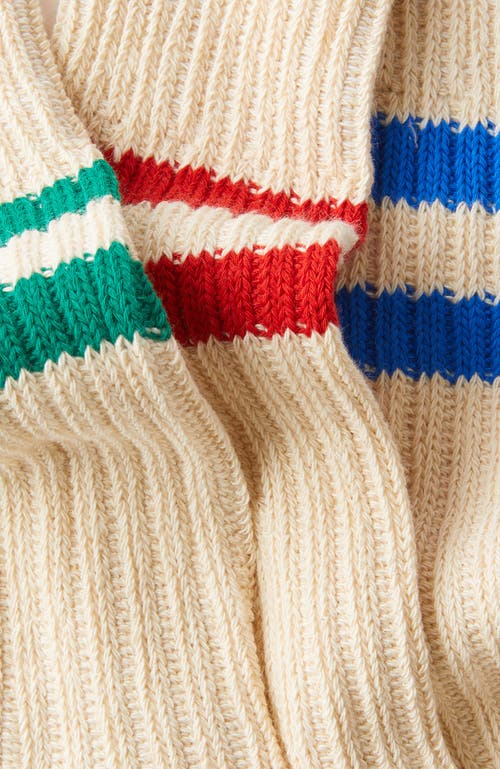 Cotton On 3 Pack Varsity Socks In Neutral